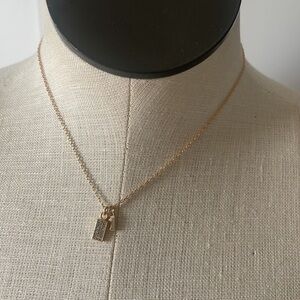 A new day necklace goldtone charm fashion jewelry New